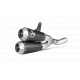 AKRAPOVIC Slip-on 2 sortida titani negre