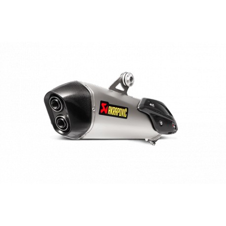 AKRAPOVIC Slip-on , titanio-carbono